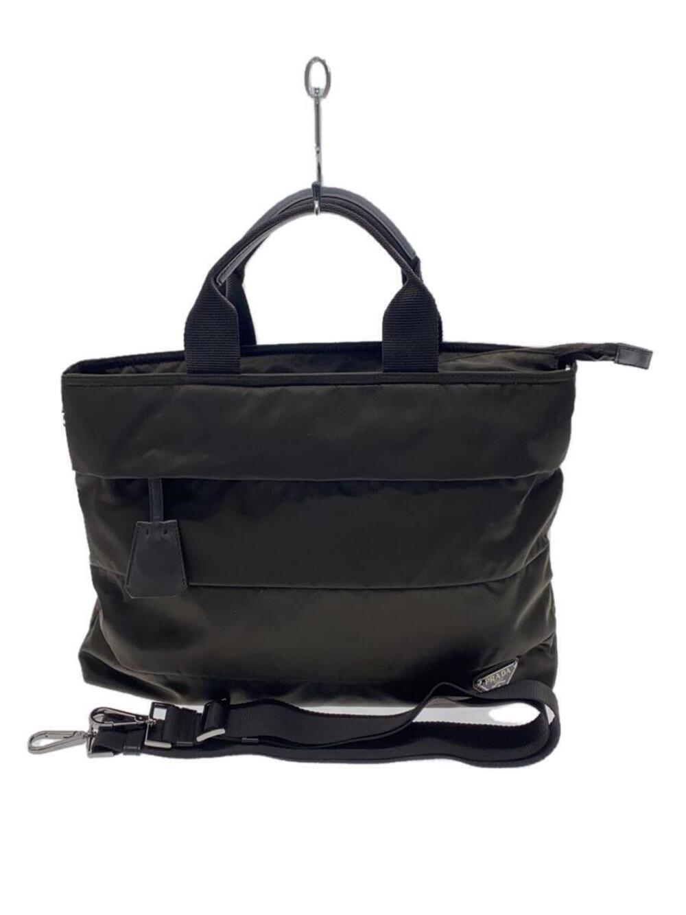 Prada Tessuto Tote Bag black distinctive triangular logo